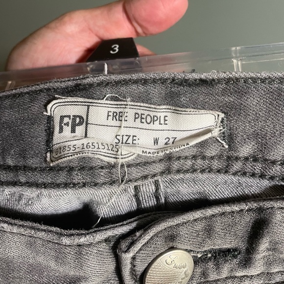 Free People grey skinny jeans - Picture 2 of 2